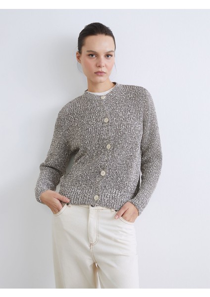 Yeni Sezon Bisiklet Yaka Kadın Triko Hırka