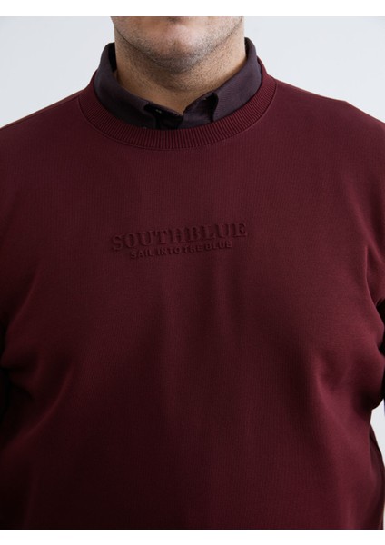 Yeni Sezon Bisiklet Yaka Baskılı Erkek Sweatshirt modelleri