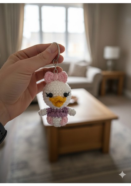 Sevgiyle Örülmüş Amigurumi Civciv Anahtarlık - Özel Tasarım Hediye, Çanta Aksesuarı modelleri