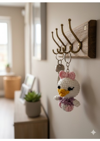 Sevgiyle Örülmüş Amigurumi Civciv Anahtarlık - Özel Tasarım Hediye, Çanta Aksesuarı fırsatları