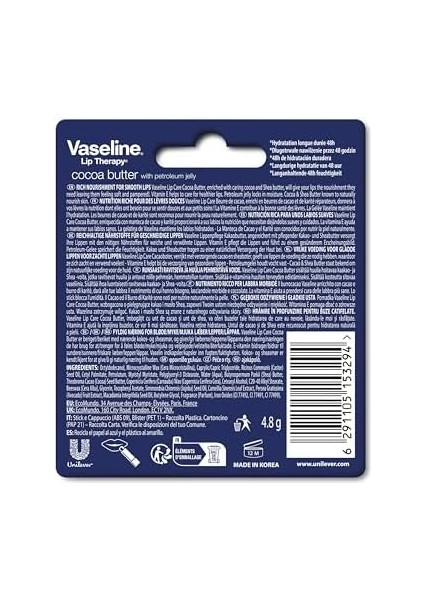 Vaseline Cocoa Butter Dudak Bakım Balmı 4,8 G