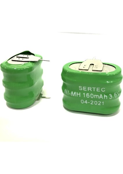 3.6V 3S1P 160 Mah 2 Pin Nı-Mh Buton Pil (770770)