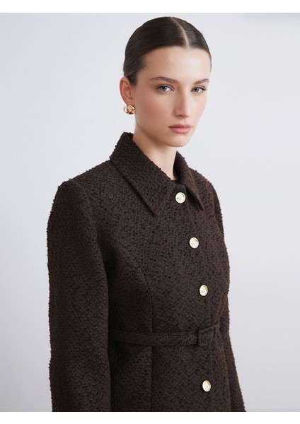 Yeni Sezon Dokulu Kadın Tüvit Ceket indirimleri