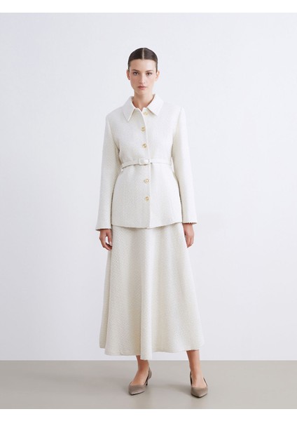 Yeni Sezon Dokulu Kadın Tüvit Ceket modelleri