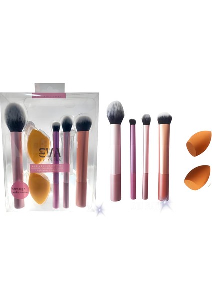 Evaprıncess Makyaj Fırçası Seti - 6 Parça
