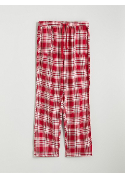 Yeni Sezon Beli Lastikli Ekose Kadın Pijama Altı indirimleri