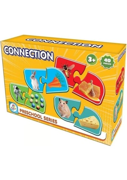 Eğitici Öğrenme Ilişki Kurma Oyunu, 3+ Yaş, 40 Parça, Çocuklar Için Puzzle