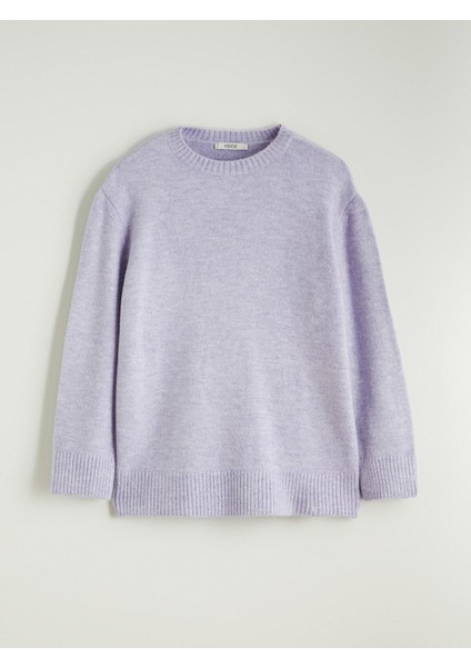 Yeni Sezon Bisiklet Yaka Oversize Kadın Triko Kazak indirimleri