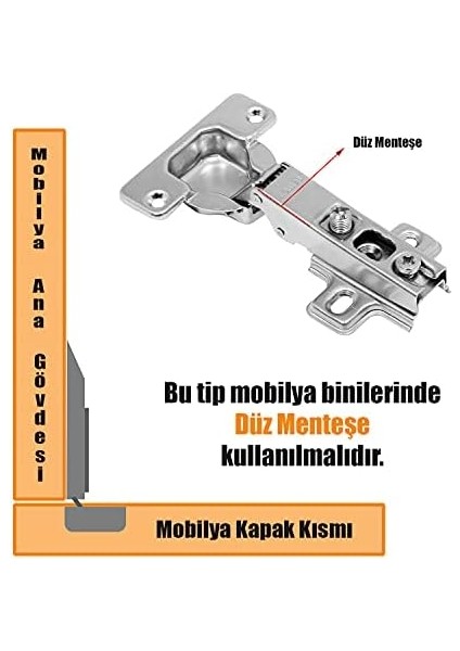 1 Çift Star Mobilya Dolap Kapak Menteşesi Düz Tas Menteşe fiyatları
