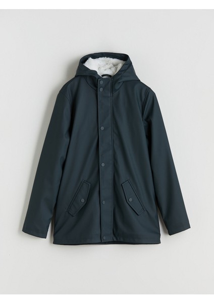 Yeni Sezon Standart Kalıp Kapüşonlu Erkek Parka