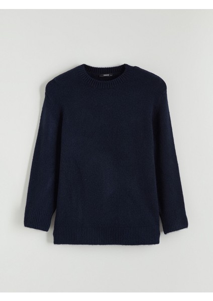 Yeni Sezon Bisiklet Yaka Oversize Kadın Triko Kazak indirimleri