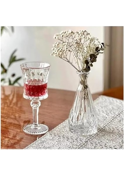 Kadeh Seti - 200 ml Zarif Desenli, Su ve Şerbet Kadehi, Davet ve Günlük Kullanım Için Şık Tasarım fiyatları