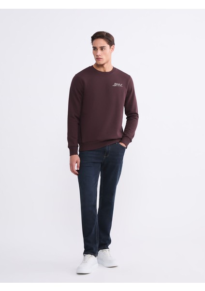 Yeni Sezon Bisiklet Yaka Baskılı Erkek Sweatshirt fiyatları