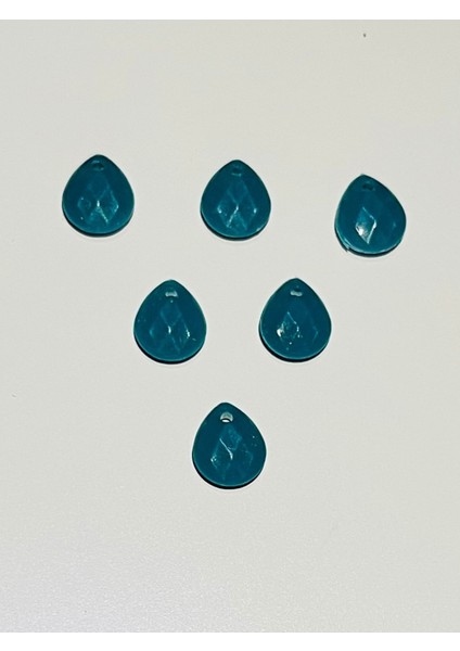 Petrol Mavisi Oya, Abiye, Takı, Örgü El Işleme Plastik Gözyaşı Damla Boncuk. 25GR. Tahmini 195 Adet. fiyatları