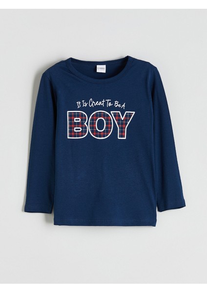 Yeni Sezon Bisiklet Yaka Baskılı Erkek Çocuk Pijama Takımı Baba Oğul Kombini fiyatları