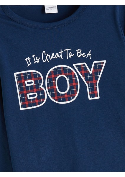 Yeni Sezon Bisiklet Yaka Baskılı Erkek Çocuk Pijama Takımı Baba Oğul Kombini modelleri