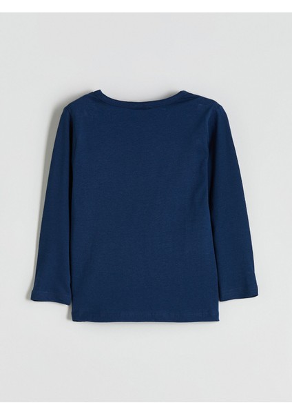 Yeni Sezon Bisiklet Yaka Baskılı Erkek Çocuk Pijama Takımı Baba Oğul Kombini fırsatları