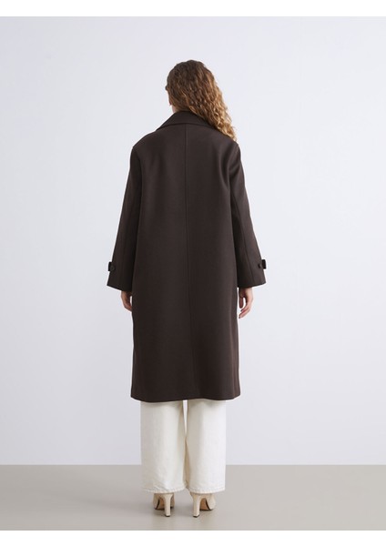 Yeni Sezon Kruvaze Yaka Kadın Kaşe Kaban indirimleri