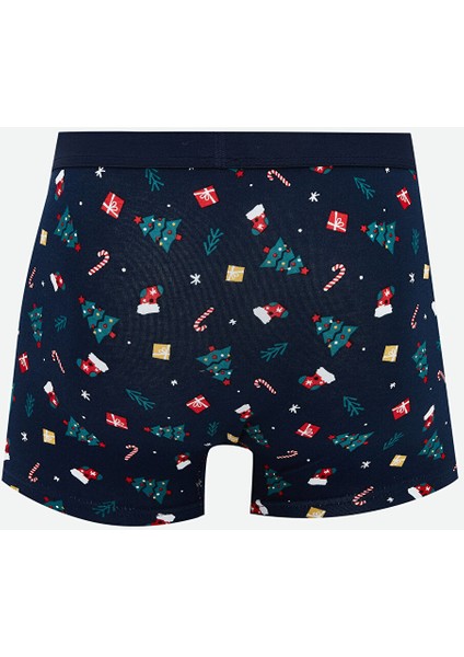 Yeni Sezon Yılbaşı Temalı Pamuklu Esnek Erkek Boxer fiyatları