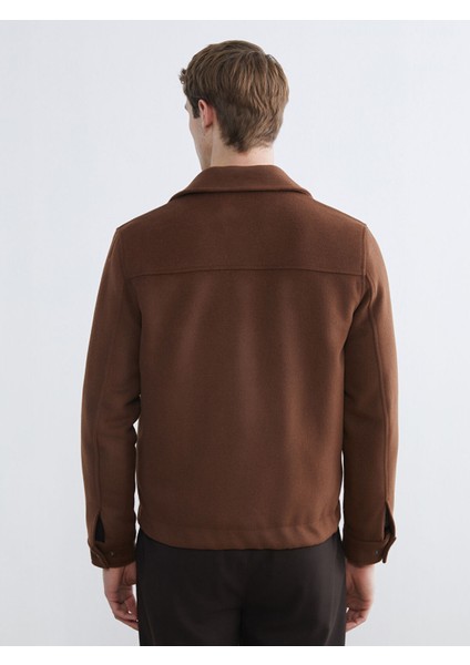 Yeni Sezon Standart Kalıp Gömlek Yaka Erkek Kaşe Mont indirimleri