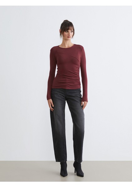 Yeni Sezon Bisiklet Yaka Büzgülü Kadın Body fiyatları