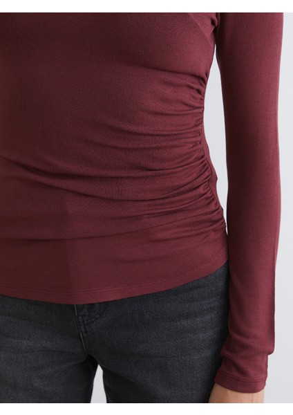 Yeni Sezon Bisiklet Yaka Büzgülü Kadın Body modelleri