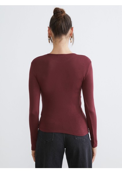 Yeni Sezon Bisiklet Yaka Büzgülü Kadın Body fırsatları