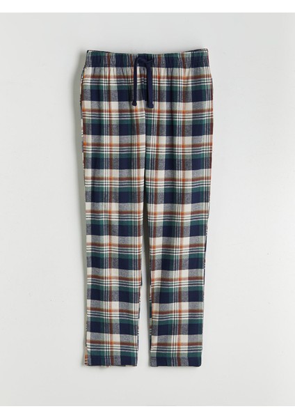 Yeni Sezon Standart Kalıp Ekose Erkek Pijama Alt