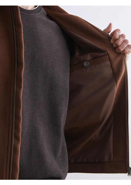 Yeni Sezon Standart Kalıp Gömlek Yaka Erkek Kaşe Mont fırsatları