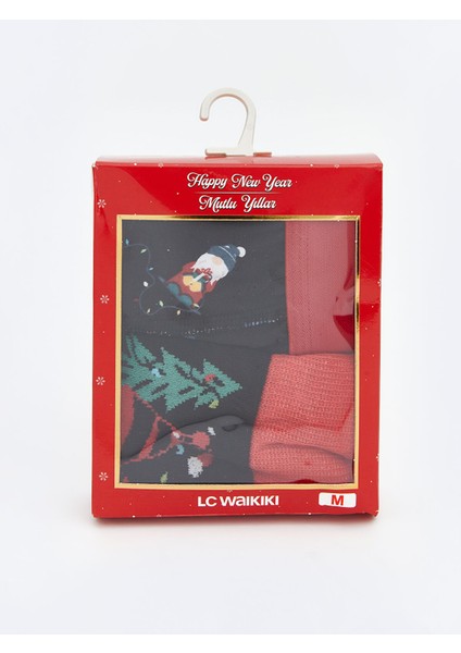 Yeni Sezon Yılbaşı Temalı Erkek Boxer ve Çorap fiyatları