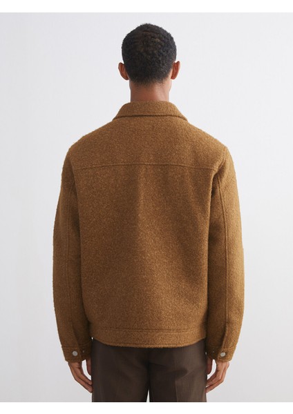 Yeni Sezon Standart Kalıp Gömlek Yaka Erkek Kaşe Mont indirimleri