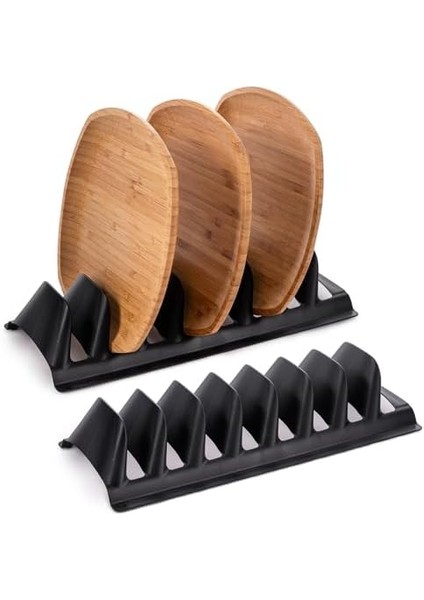 Dolap Içi Tencere Tava Kapağı Tabak Düzenleyici Sepet Tabaklık Bulaşıklık Mutfak (Beyaz 2'li) modelleri