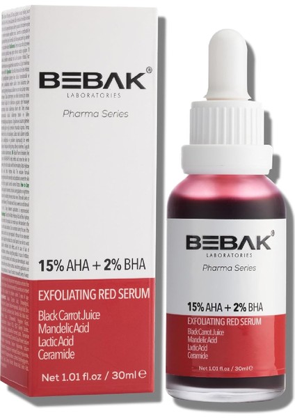 Bebak Pharma Serisi Peeling Kırmızı Serum 30 ml modelleri