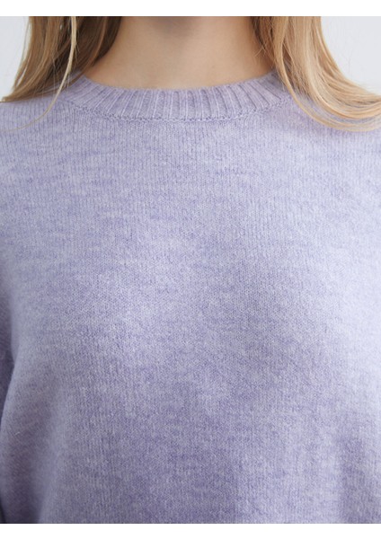 Yeni Sezon Bisiklet Yaka Oversize Kadın Triko Kazak modelleri