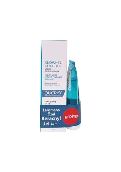 Ducray Keracnyl Glycolic+ & Keracnyl Gel 40ML Kofre