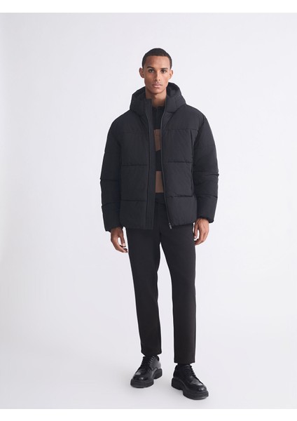 Yeni Sezon Rahat Kalıp Kapüşonlu Erkek Şişme Mont fiyatları