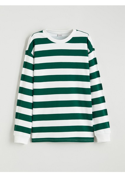 Yeni Sezon Bisiklet Yaka Çizgili Erkek Çocuk Tişört