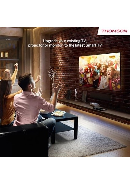 Thomson Streaming Box 240G, 4K Uhd, Ses Kontrolü, Wifi, (Netflix, Video, Youtube, +, Spotify), Dahili Chromecast fiyatları