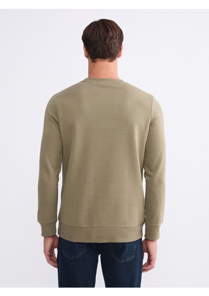 Yeni Sezon Bisiklet Yaka Baskılı Erkek Sweatshirt fırsatları