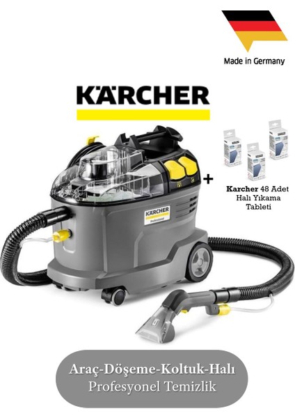 Araç,döşeme,tekstil ,halı ve Koltuk Yüzeylerinde Leke Çıkarma Için Güçlü Temizlik Profesyonel Puzzi 8/1