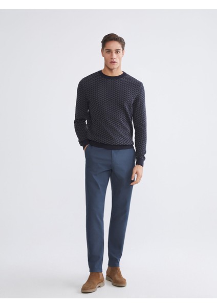 Yeni Sezon Bisiklet Yaka Desenli Erkek Triko Kazak fiyatları