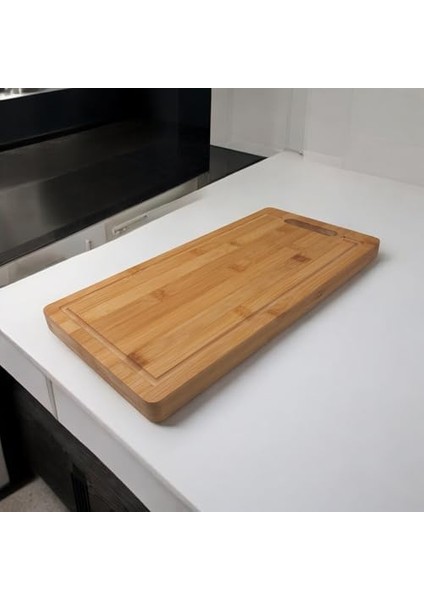 Kalın Bambu Kesme Tahtası Antibakteriel, Kalın Yıkanabilir Doğrama Tahtası Dikdörtgen (40 * 20 * 2.5cm) modelleri