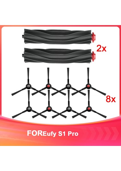 Eufy S1 Pro Robot Süpürge Aksesuarları Robot Süpürge Aksesuarları Ana Yan Fırça Değişimi (Yurt Dışından)