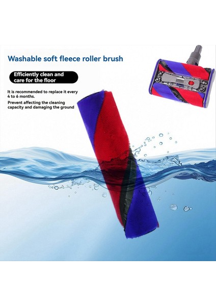 Dyson SV19 OMNI-GLIDE/SV21 Mikro Süpürge Için 2 Adet Ana Fırça Çift Silindir Fırça Yumuşak Kadife Silindir Fırça + SV19 Filtre (Yurt Dışından) modelleri