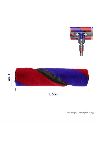 Dyson SV19 OMNI-GLIDE/SV21 Mikro Süpürge Için 2 Adet Ana Fırça Çift Silindir Fırça Yumuşak Kadife Silindir Fırça + SV19 Filtre (Yurt Dışından) fırsatları