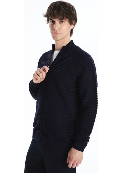 Yeni Sezon Standart Kalıp Dik Yaka Erkek Triko Hırka fiyatları