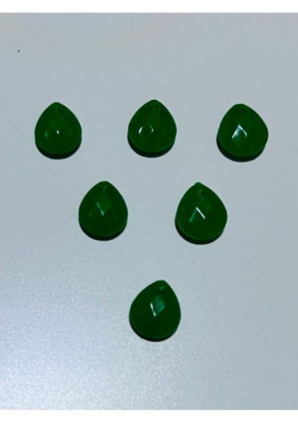 Yeşil Renk Oya, Abiye, Takı, Örgü El Işleme Plastik Gözyaşı Damla Boncuk. 25GR. Tahmini 195 Adet. fırsatları