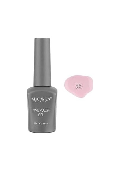 Alıx Avıen Açık Pembe Kalıcı Oje 55-Yoğun Renk Veren Jel Oje 12 Ml-Nail Uv Gel Polish 55 fiyatları