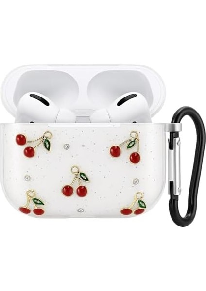 4. Nesil ile Uyumlu Glitter Silikon Kılıf Şeffaf Simli Kiraz Deseniyle Askı Aparatı Dahil Çanta Kolu ve Kemer Tokasına Takılabilir Şık Tasarım 4 Için Kulaklık Kılıfı fiyatları