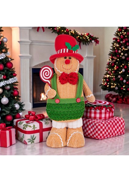 Noel Için Zencefilli Kurabiye Insan Figürü Ayakta Duran Kukla Dekorasyonu (Yurt Dışından) fırsatları